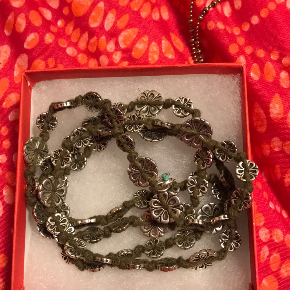 Long brand long necklace